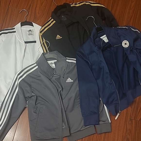 Set of 4 Adidas & Converse sportLightweight Jackets